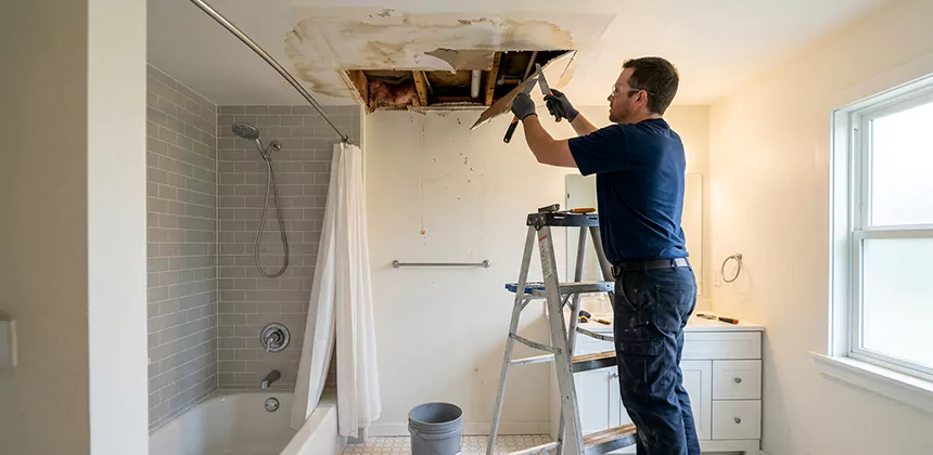 Bathroom Leak Ceiling Repair in Euless