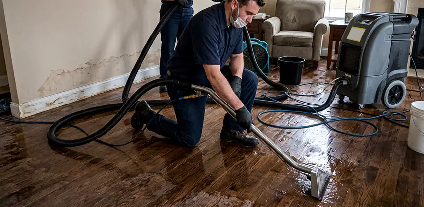 Hardwood Floor Water Extraction in Euless